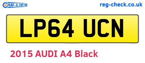 LP64UCN are the vehicle registration plates.