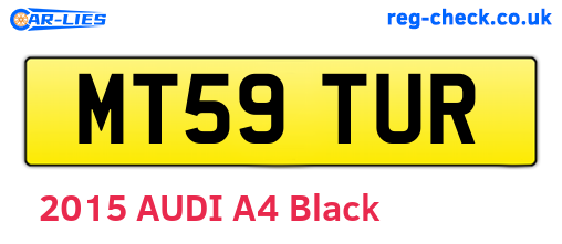 MT59TUR are the vehicle registration plates.