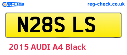 N28SLS are the vehicle registration plates.