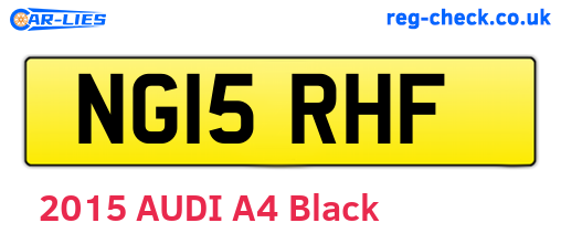 NG15RHF are the vehicle registration plates.