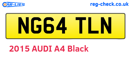 NG64TLN are the vehicle registration plates.