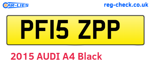 PF15ZPP are the vehicle registration plates.