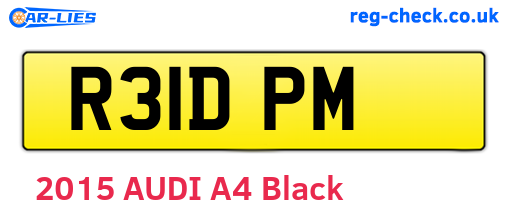 R31DPM are the vehicle registration plates.