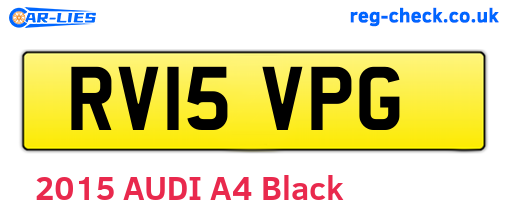 RV15VPG are the vehicle registration plates.