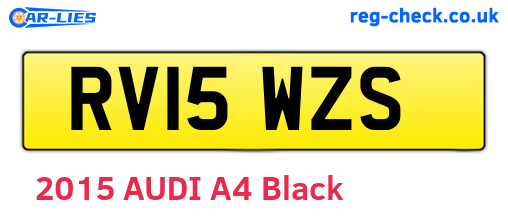 RV15WZS are the vehicle registration plates.