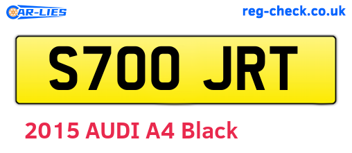 S700JRT are the vehicle registration plates.