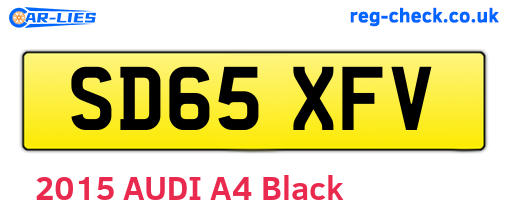 SD65XFV are the vehicle registration plates.