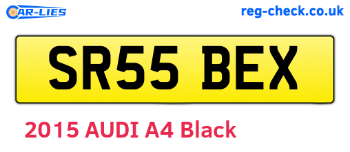 SR55BEX are the vehicle registration plates.