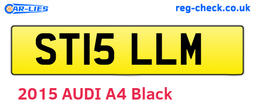 ST15LLM are the vehicle registration plates.