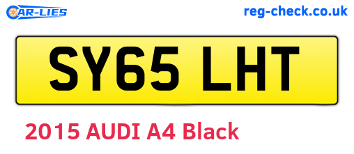 SY65LHT are the vehicle registration plates.