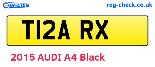 T12ARX are the vehicle registration plates.