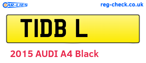 T1DBL are the vehicle registration plates.
