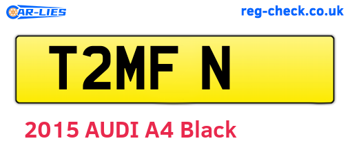 T2MFN are the vehicle registration plates.
