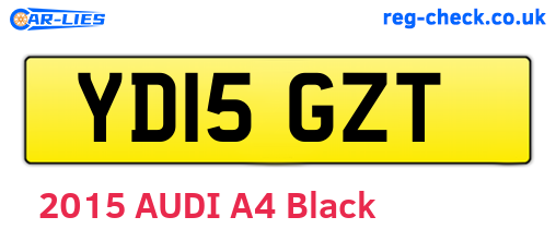 YD15GZT are the vehicle registration plates.