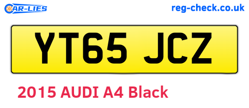 YT65JCZ are the vehicle registration plates.