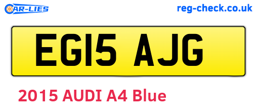 EG15AJG are the vehicle registration plates.