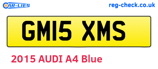 GM15XMS are the vehicle registration plates.