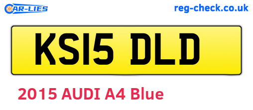 KS15DLD are the vehicle registration plates.