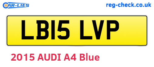 LB15LVP are the vehicle registration plates.
