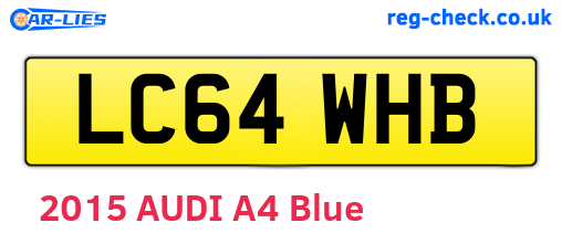 LC64WHB are the vehicle registration plates.