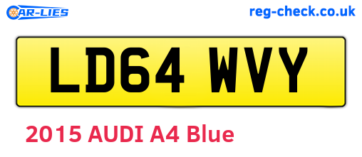 LD64WVY are the vehicle registration plates.