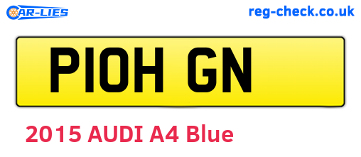 P10HGN are the vehicle registration plates.