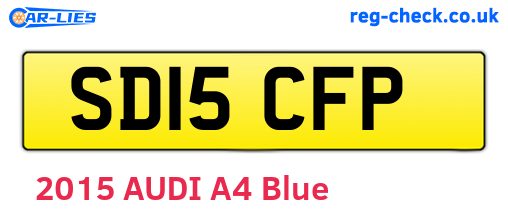 SD15CFP are the vehicle registration plates.