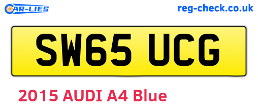 SW65UCG are the vehicle registration plates.