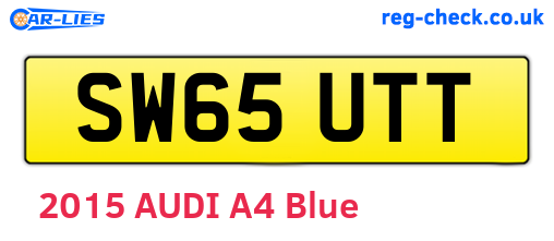 SW65UTT are the vehicle registration plates.