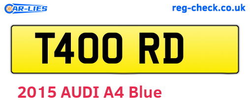T40ORD are the vehicle registration plates.