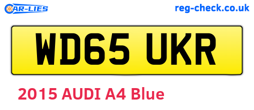 WD65UKR are the vehicle registration plates.