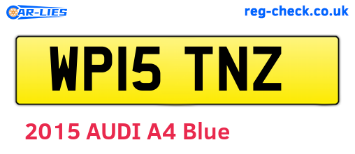 WP15TNZ are the vehicle registration plates.
