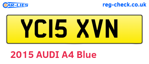 YC15XVN are the vehicle registration plates.