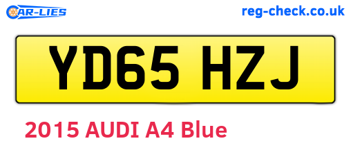 YD65HZJ are the vehicle registration plates.