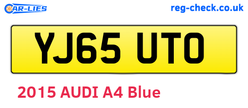 YJ65UTO are the vehicle registration plates.