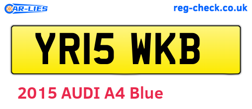 YR15WKB are the vehicle registration plates.