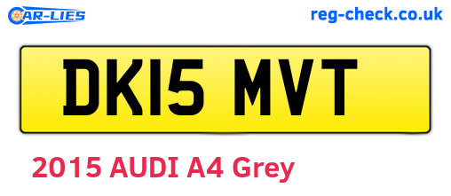 DK15MVT are the vehicle registration plates.