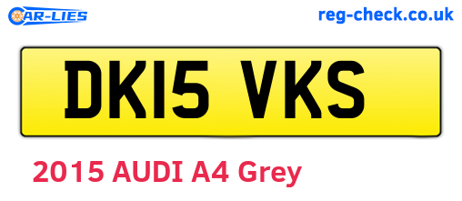 DK15VKS are the vehicle registration plates.