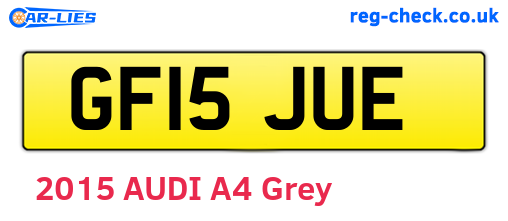 GF15JUE are the vehicle registration plates.