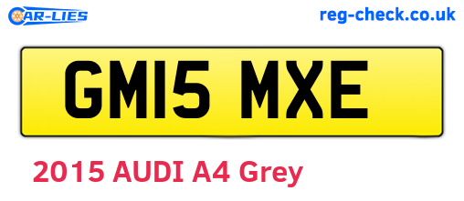 GM15MXE are the vehicle registration plates.