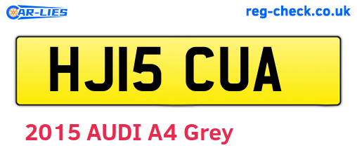 HJ15CUA are the vehicle registration plates.