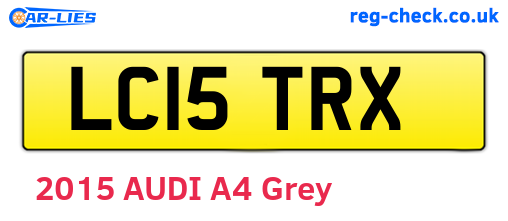 LC15TRX are the vehicle registration plates.