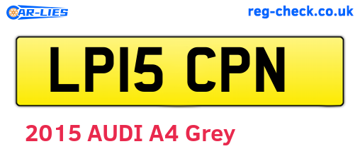 LP15CPN are the vehicle registration plates.