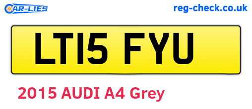 LT15FYU are the vehicle registration plates.