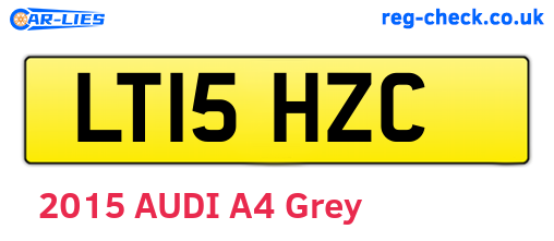 LT15HZC are the vehicle registration plates.