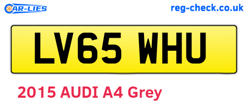 LV65WHU are the vehicle registration plates.