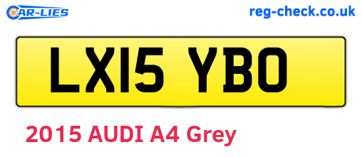 LX15YBO are the vehicle registration plates.