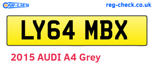 LY64MBX are the vehicle registration plates.
