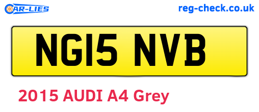 NG15NVB are the vehicle registration plates.