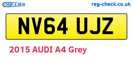NV64UJZ are the vehicle registration plates.